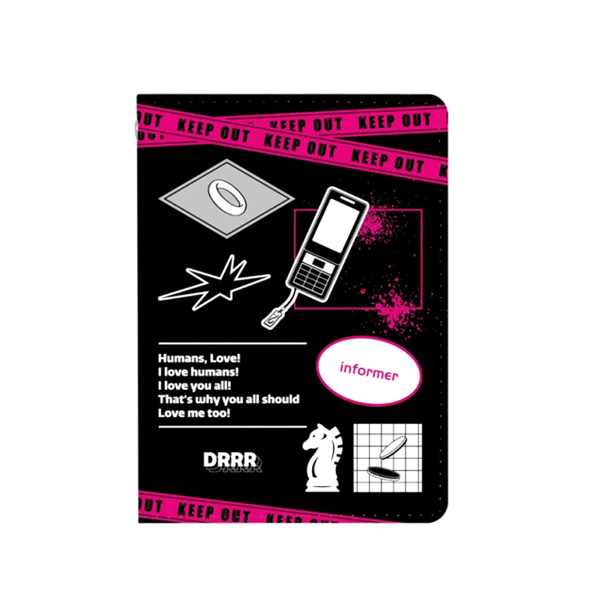 TV Anime Durarara!! x2 Izaya Orihara ar-Unity Motif Pattern 4 Pocket Pass case Goods - Pass case Resale [NEW]