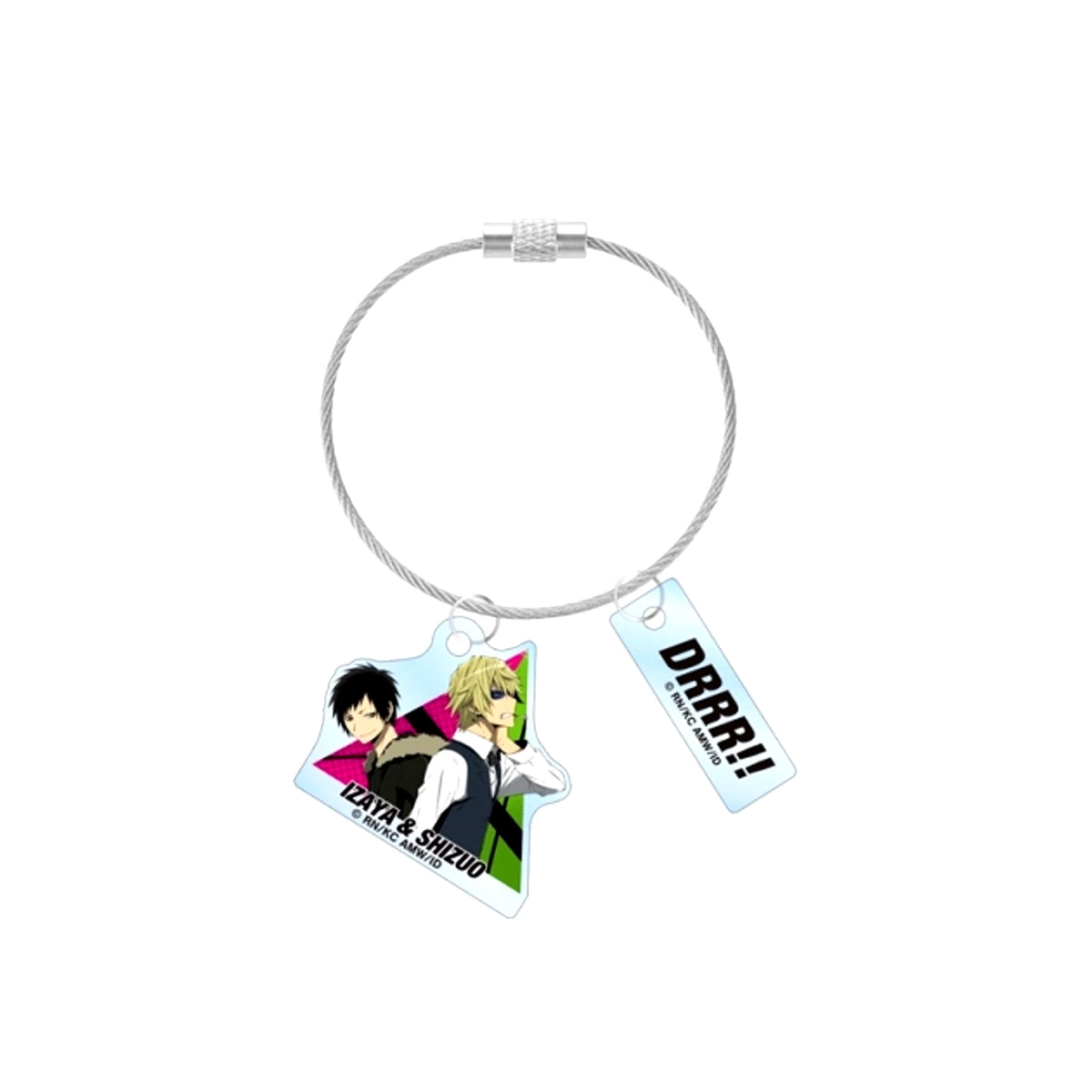 TV Anime Durarara!!x2 Izaya Orihara & Shizuo Heiwajima Double Wire Acrylic Keychain (Reissue) [NEW]