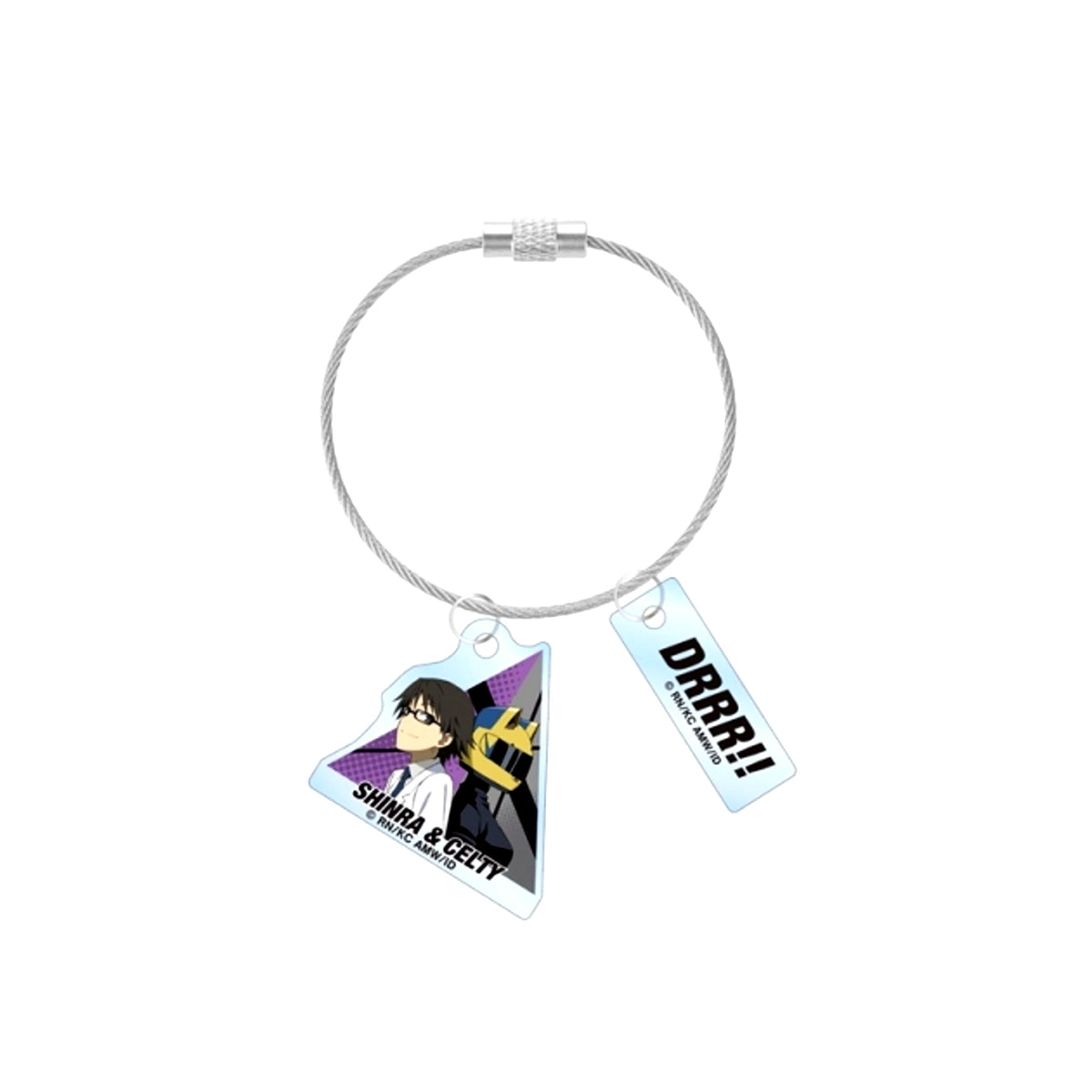 TV Anime Durarara!!x2 Celty & Shinra Kishitani Double Wire Acrylic Keychain (Reissue) [NEW]