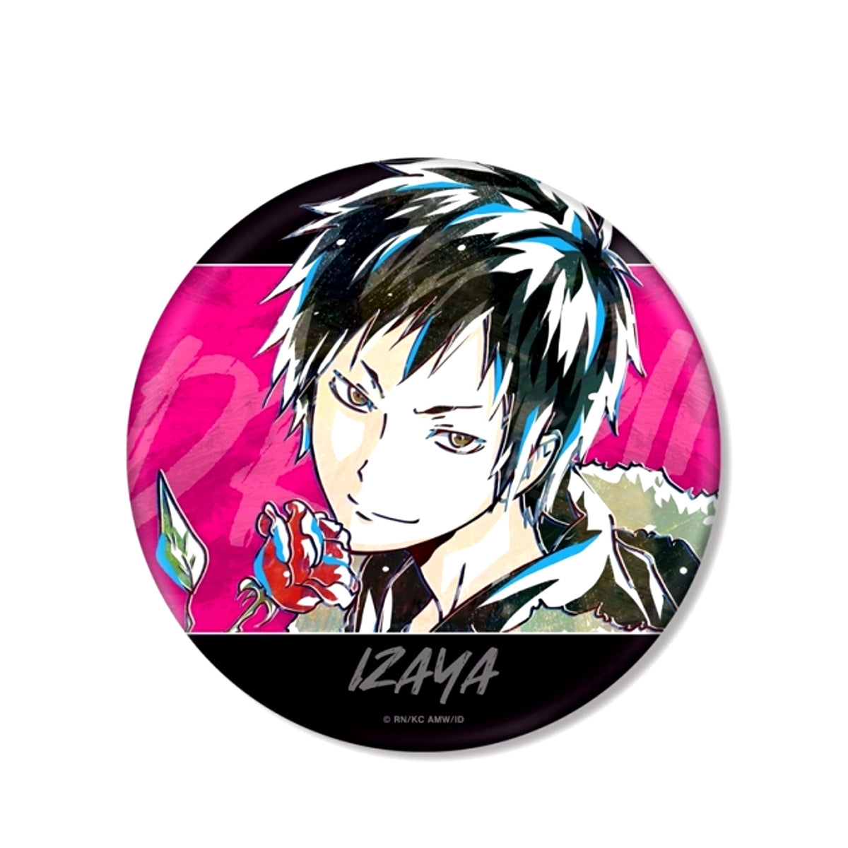 TV Anime Durarara!! x2 Izaya Orihara Ani-Art Part 2 B IG Button Goods - Badge Resale [NEW]