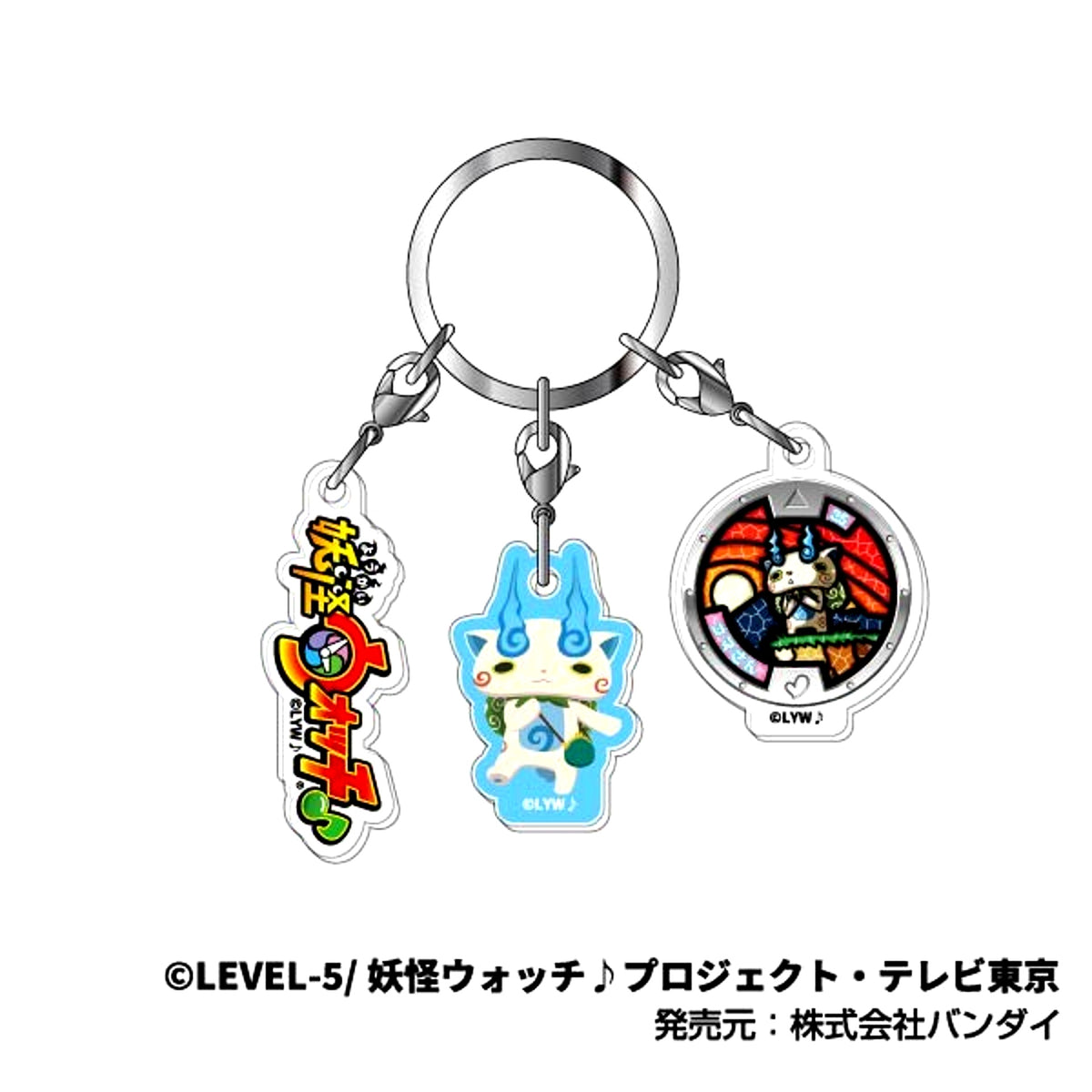 Yo-kai Watch Triple Acrylic Keychain 02 Komasan [NEW]