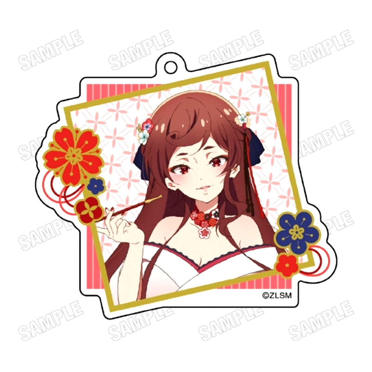 TV Anime Zombie Land Saga Revenge Newly-Drawn Acrylic Key Ring 5 Yugiri Goods - Keychain Resale [NEW]