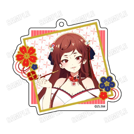 TV Anime Zombie Land Saga Revenge Newly-Drawn Acrylic Key Ring 5 Yugiri Goods - Keychain Resale [NEW]