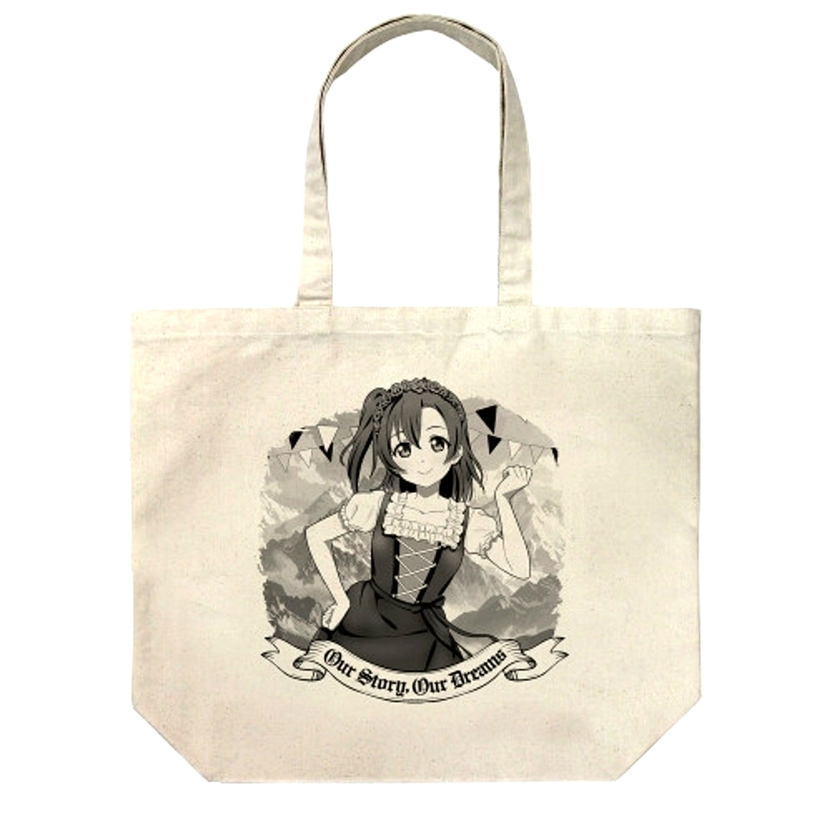 Love Live! Newly Drawn Honoka Kosaka Large Tote Dirndl Ver. / NATURAL [NEW]