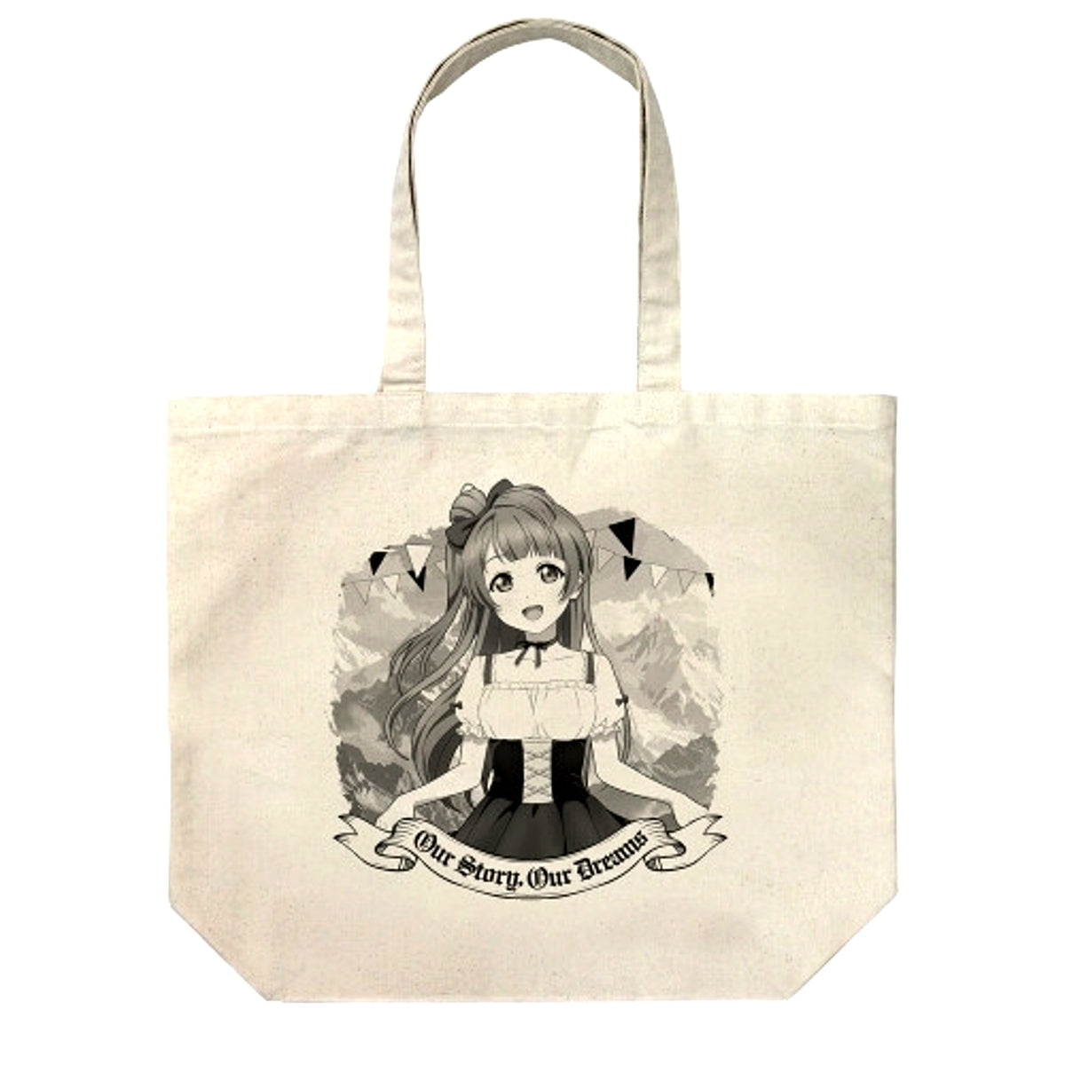 Love Live! Newly Drawn Kotori Minami Large Tote Dirndl Ver. / NATURAL [NEW]