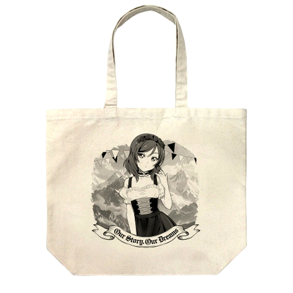 Love Live! Newly Drawn Maki Nishikino Large Tote Dirndl Ver. / NATURAL [NEW]