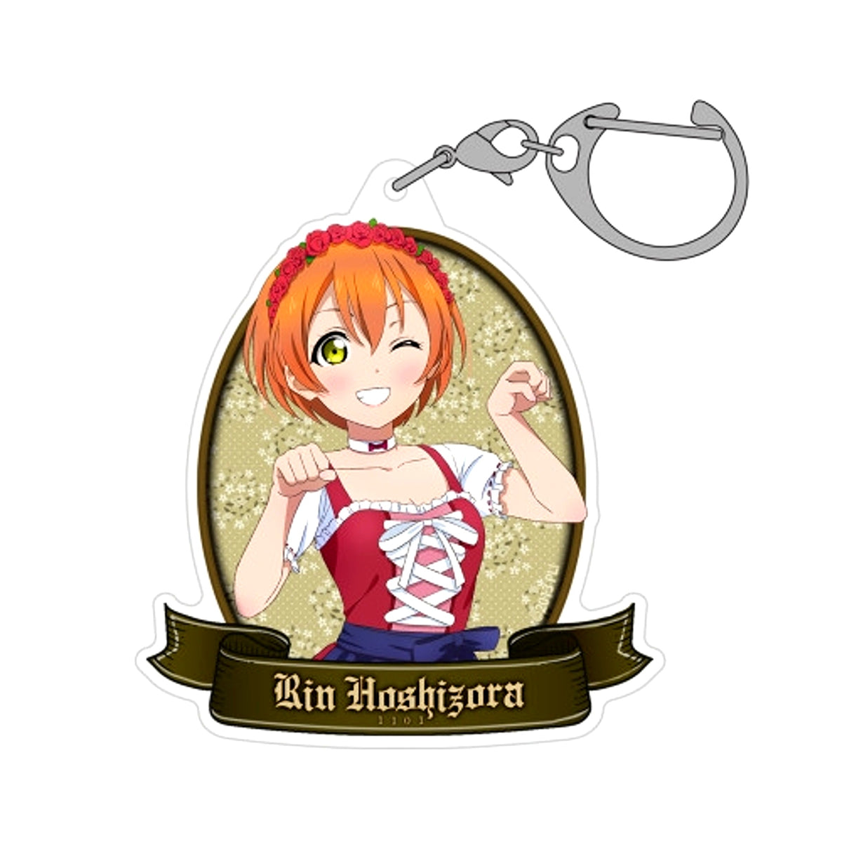 Love Live! Newly Drawn Rin Hoshizora Acrylic Multi Keychain Dirndl Ver. [NEW]