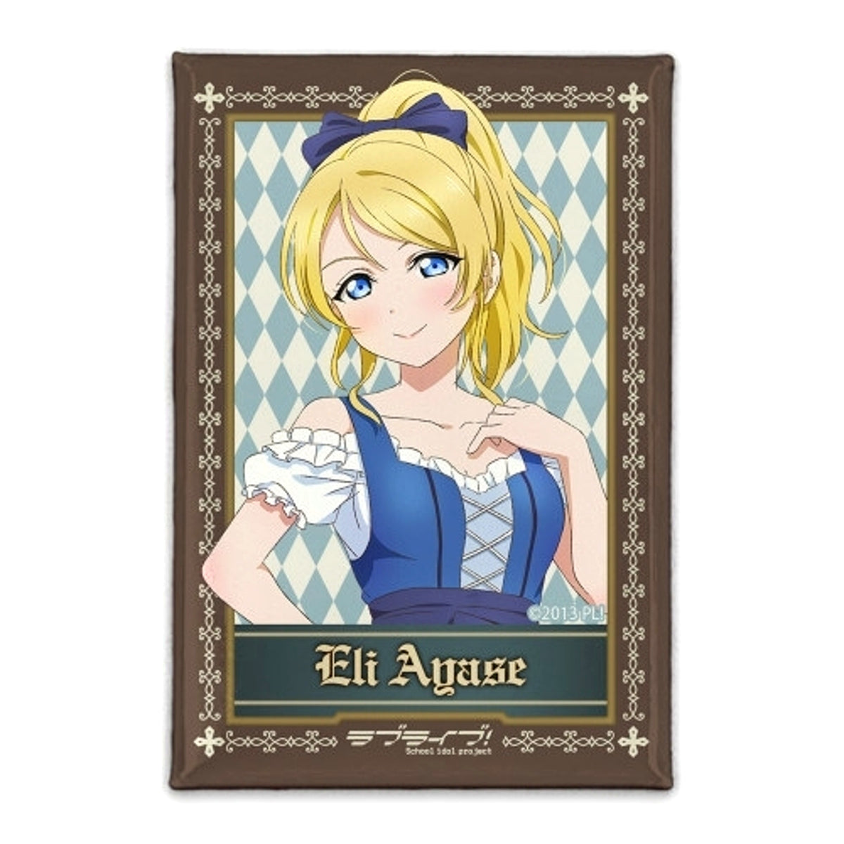 Love Live! Newly Drawn Eli Ayase Square Can Badge Dirndl Ver. [NEW]