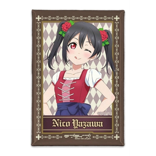 Love Live! Newly Drawn Nico Yazawa Square Can Badge Dirndl Ver. [NEW]