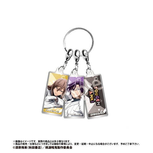 TV Anime Togen Anki: Dark Demon of Paradise Triple Acrylic Keychain Mikado Momodera & Tsukuyomi Momoka [NEW]