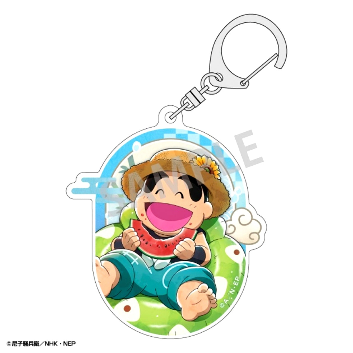 Nintama Rantaro Acrylic Keychain Shinbei Fukutomi / Bursting Smiles! All-Out Water Play Battle Plan Chapter [NEW]