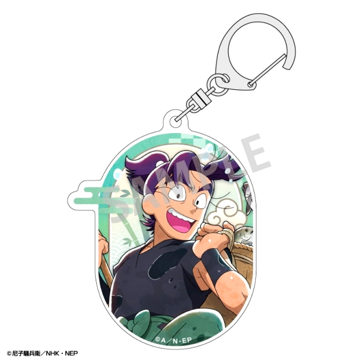 Nintama Rantaro Acrylic Keychain Monjiro Shioe / Bursting Smiles! All-Out Water Play Operation Chapter [NEW]