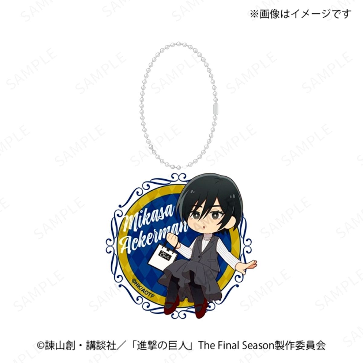 Attack on Titan Mini Chara Acrylic Keychain Mikasa Goods - Keychain [NEW]