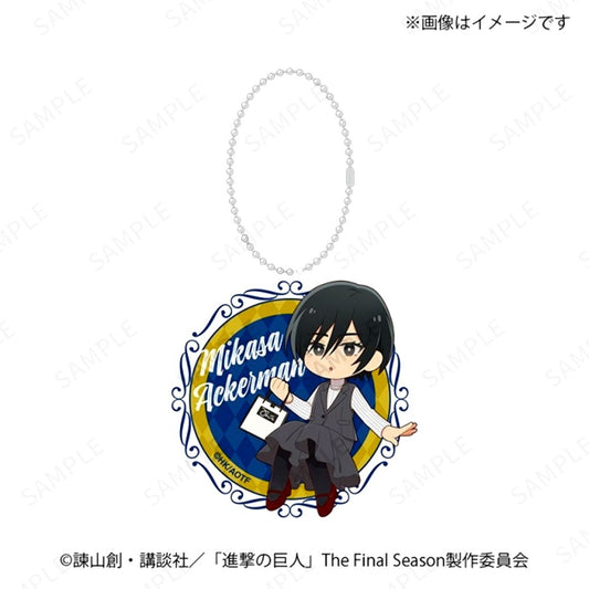 Attack on Titan Mini Chara Acrylic Keychain Mikasa Goods - Keychain [NEW]