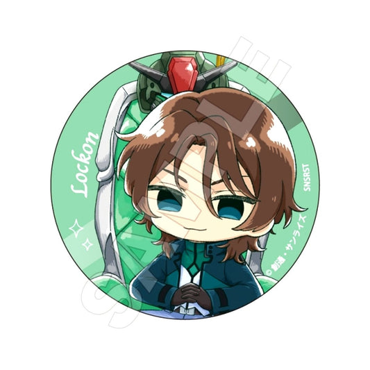 Mobile Suit Gundam 00 Sketchu! Throne Button Lockon Stratos Goods - Badge Resale [NEW]