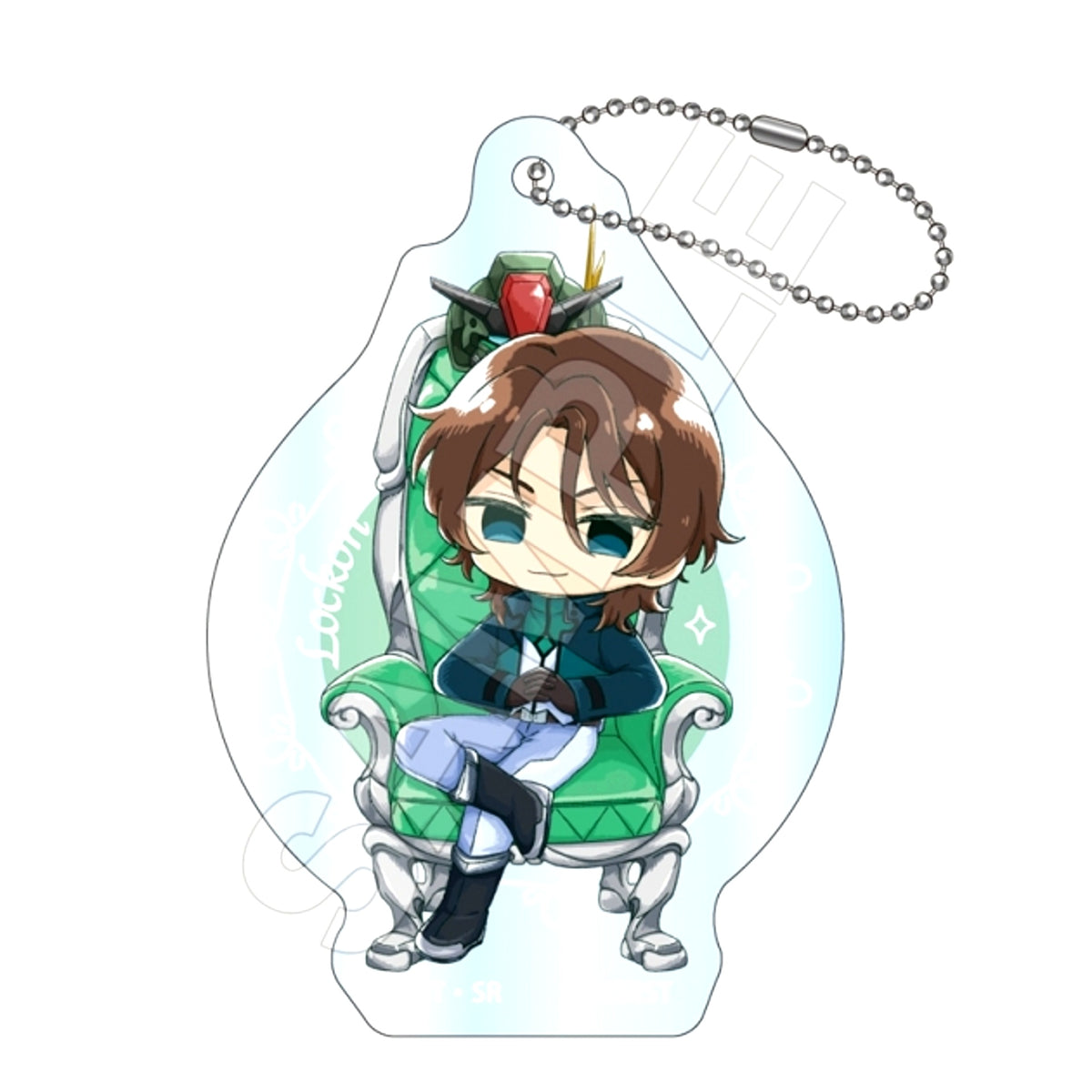 Mobile Suit Gundam 00 Sketchu! Throne Acrylic Keychain Lockon Stratos (Reissue) [NEW]