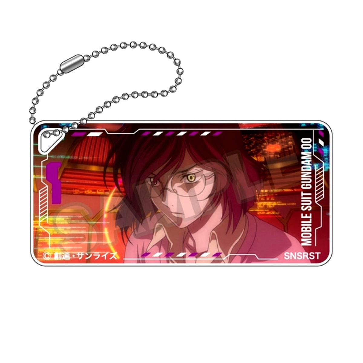 Mobile Suit Gundam 00 Scene Photo Domiterior Keychain Jr. Tieria Erde (Reissue) [NEW]