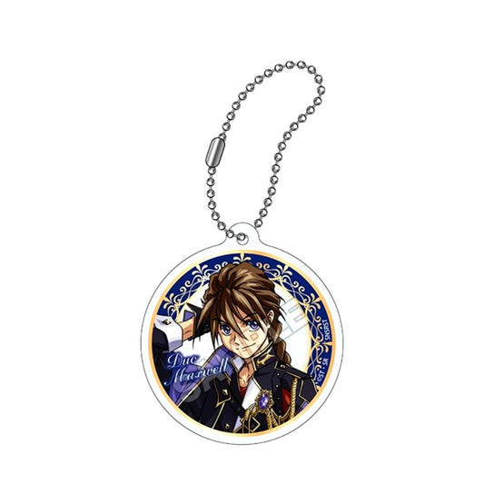 Mobile Suit Gundam Wing Knight Style Acrylic Keychain Duo Maxwell (Reissue) [NEW]