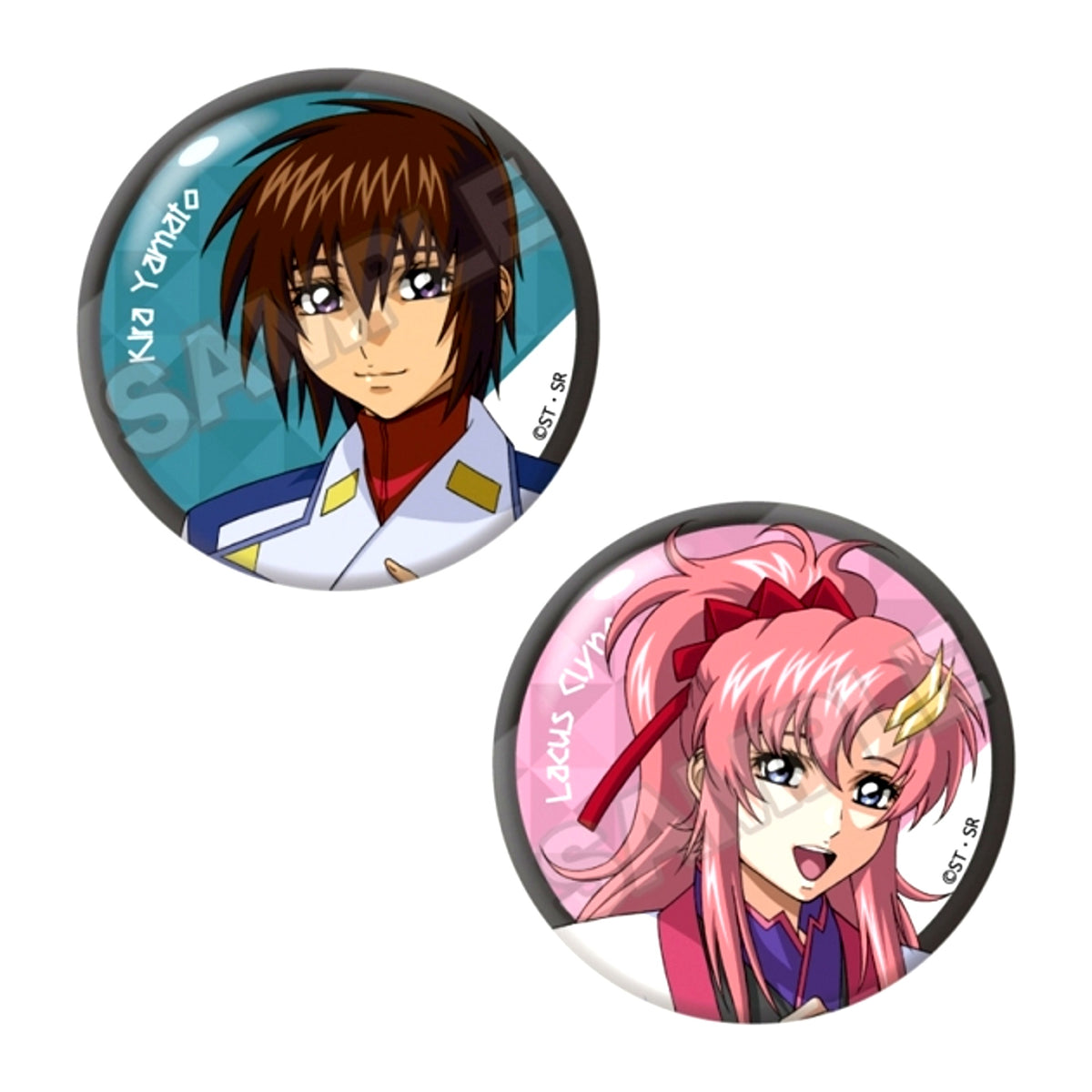 Mobile Suit Gundam SEED DESTINY Pair Can Badge Kira Yamato & Lacus Clyne (Reissue) [NEW]