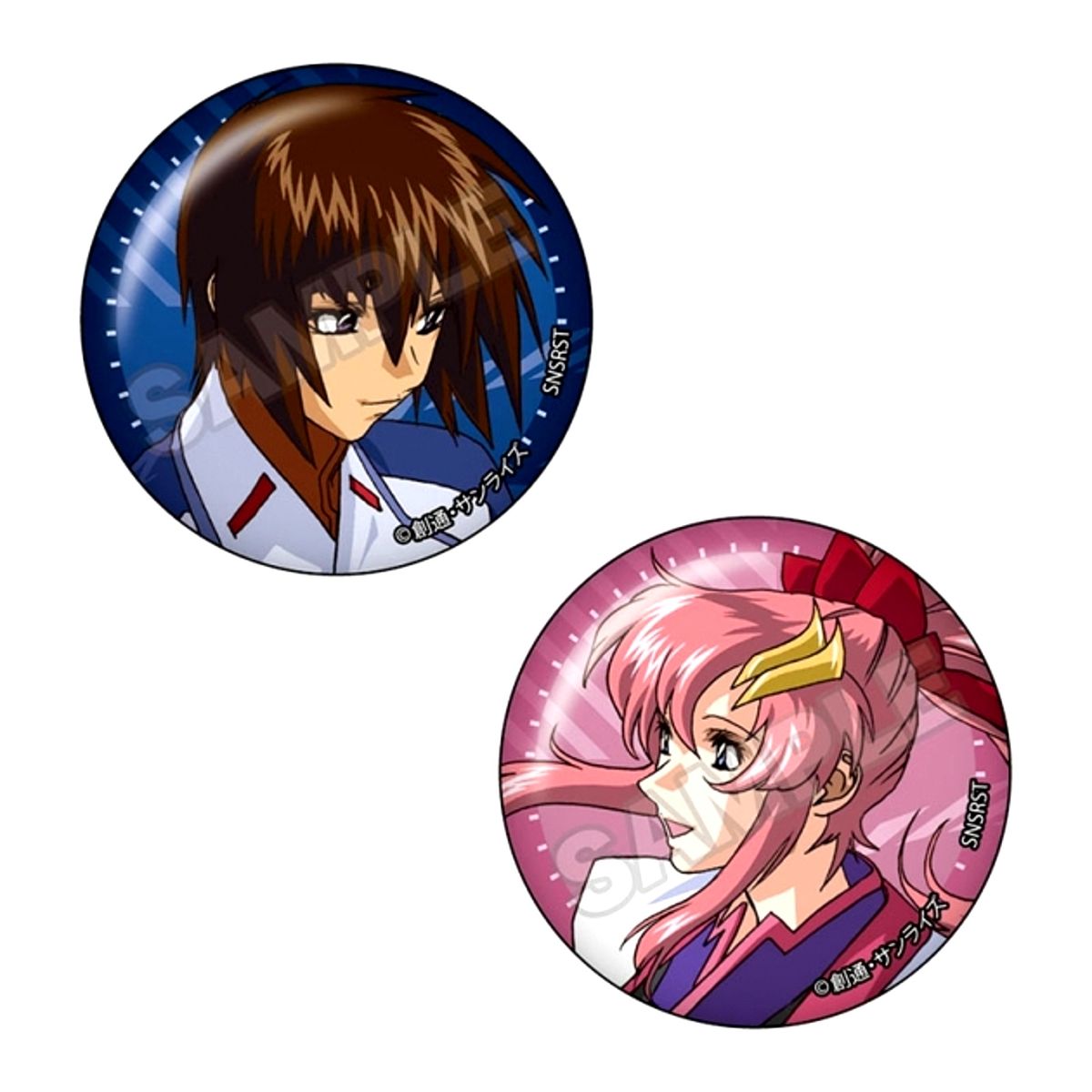 Mobile Suit Gundam SEED Destiny vol.3 Pair Button Kira Yamato & Lacus Clyne C Goods - Badge Resale [NEW]