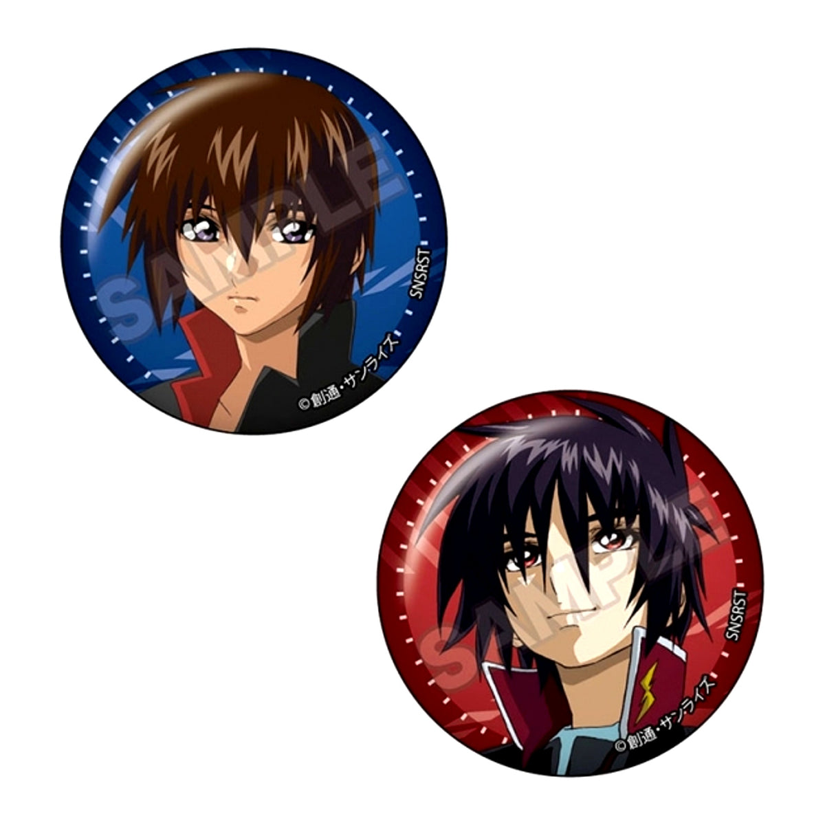 Mobile Suit Gundam SEED Destiny vol.3 Pair Button Qiluo Zhou Yamato & Shin Asuka B Goods - Badge Resale [NEW]