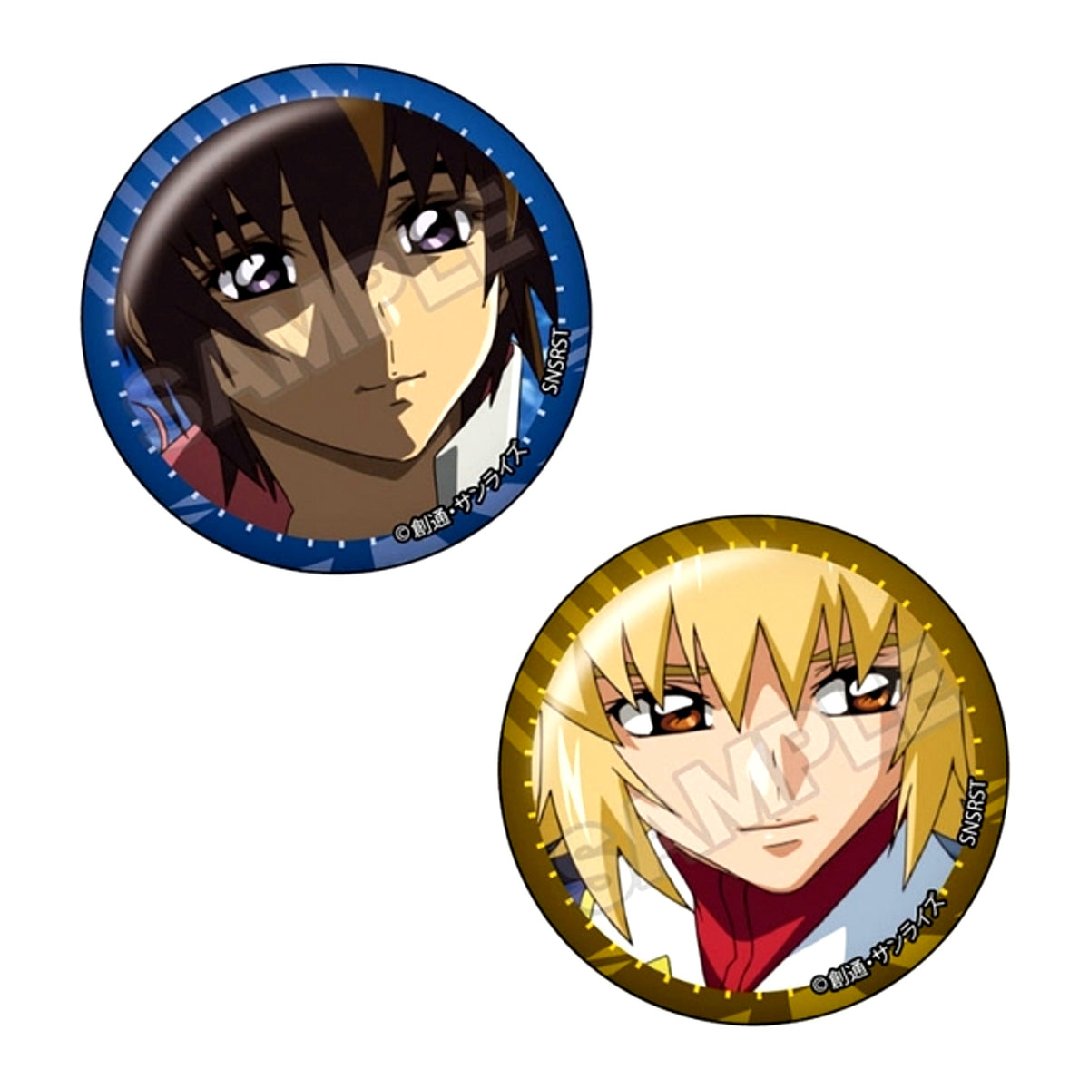 Mobile Suit Gundam SEED DESTINY vol.3 Pair Can Badge Kira Yamato & Cagalli Yula Athha A (Reissue) [NEW]