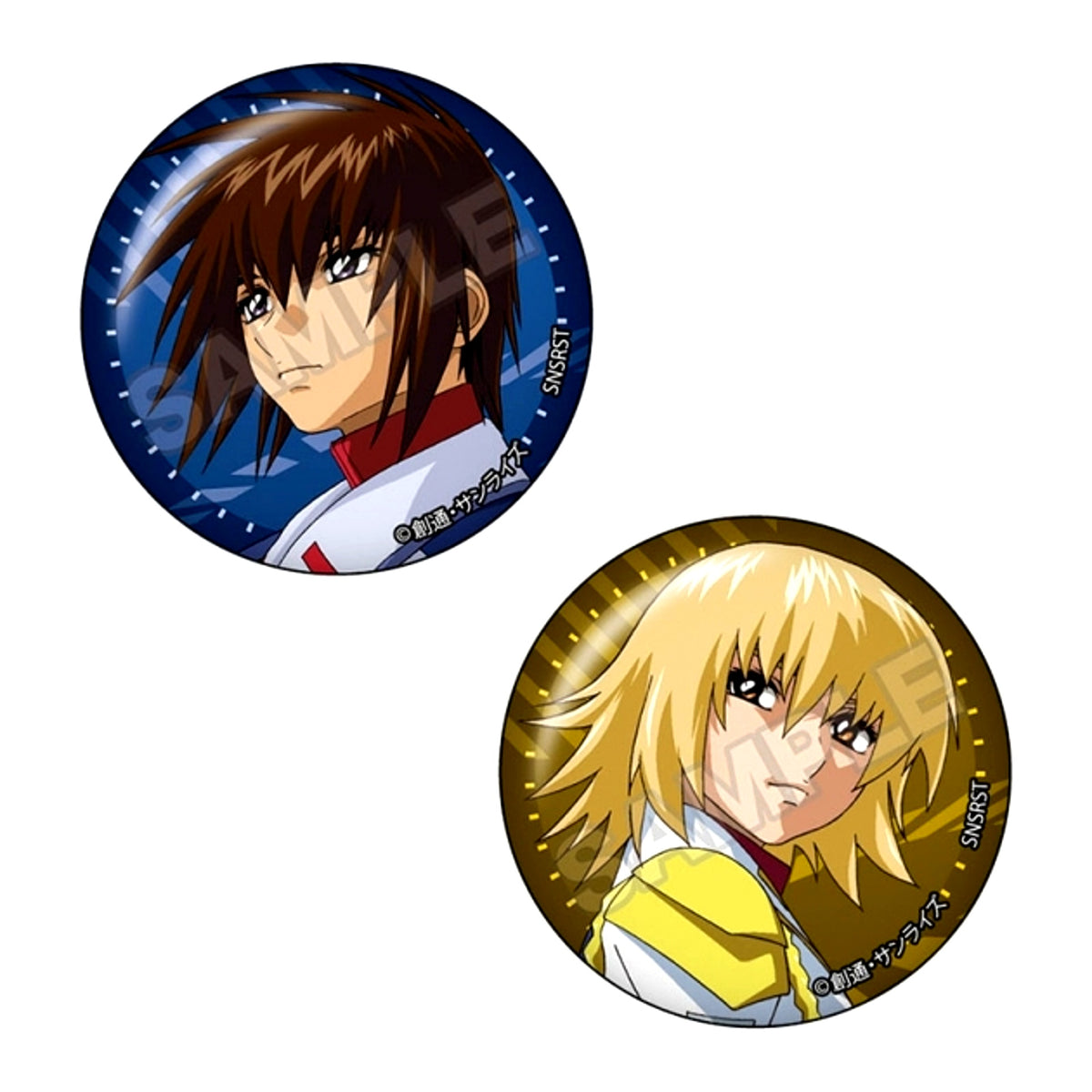 Mobile Suit Gundam SEED DESTINY vol.3 Pair Can Badge Kira Yamato & Cagalli Yula Athha B (Reissue) [NEW]