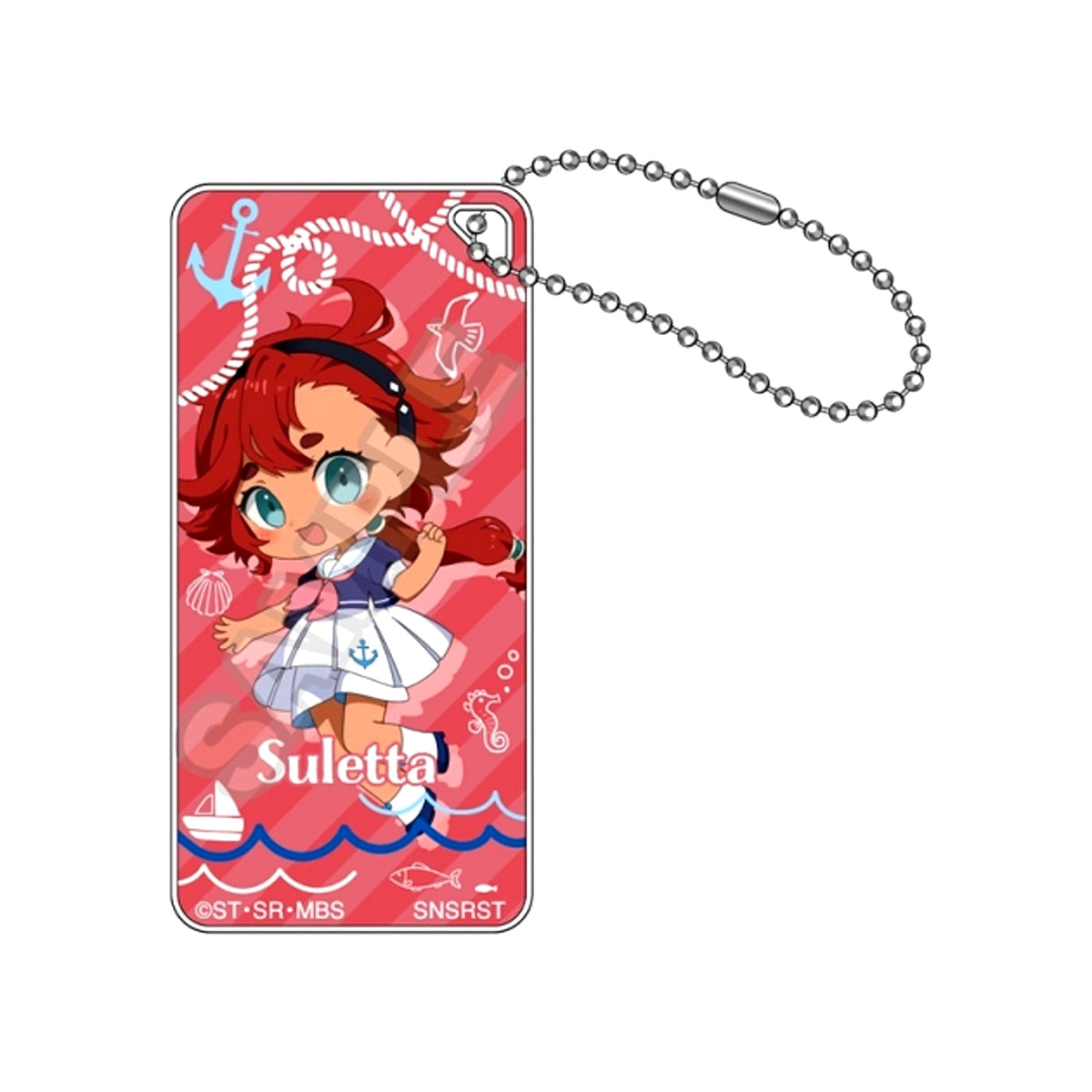 Mobile Suit Gundam: The Witch from Mercury Mochikko Marine Fashion Domiterior Keychain Jr. Suletta Mercury (Reissue) [NEW]