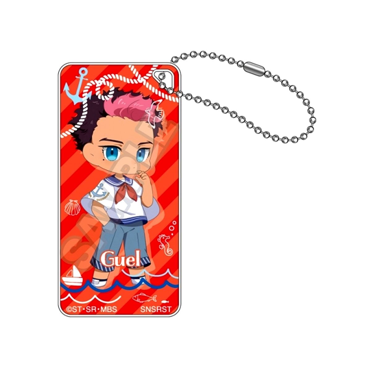 Mobile Suit Gundam: The Witch from Mercury Mochikko Marine Fashion Domiterior Keychain Jr. Guel Jeturk Goods - Keychain Resale [NEW]