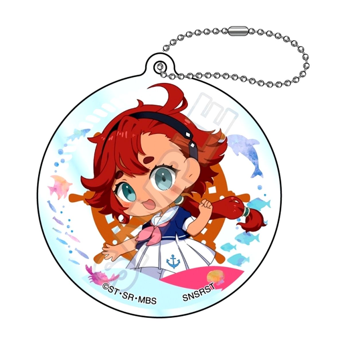 Mobile Suit Gundam: The Witch from Mercury Mochikko Marine Fashion Acrylic Keychain Suletta Mercury Goods - Keychain Resale [NEW]