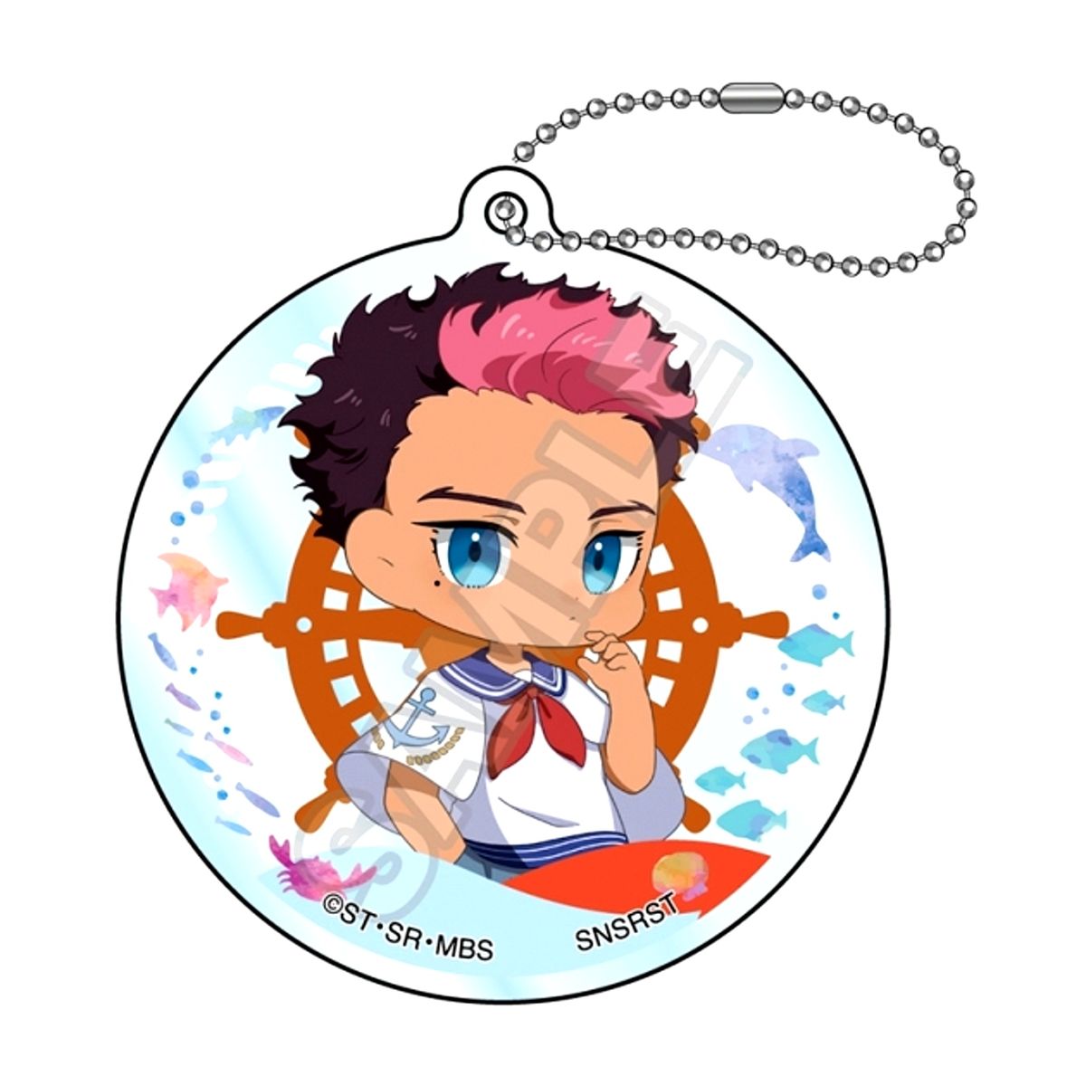 Mobile Suit Gundam: The Witch from Mercury Mochikko Marine Fashion Acrylic Keychain Guel Jeturk Goods - Keychain Resale [NEW]