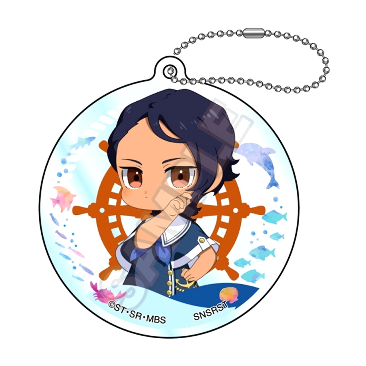 Mobile Suit Gundam: The Witch from Mercury Mochikko Marine Fashion Acrylic Keychain Lauda Neil Goods - Keychain Resale [NEW]
