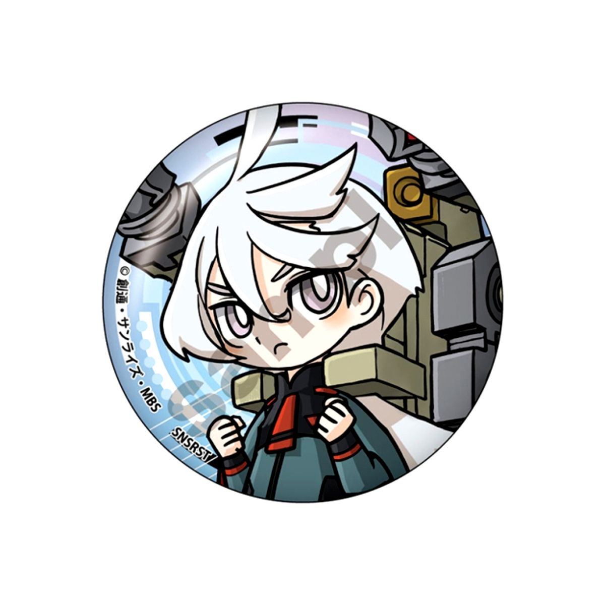 Mobile Suit Gundam: The Witch from Mercury Mechagurumi Button Miorine Ren Blanc Goods - Badge Resale [NEW]
