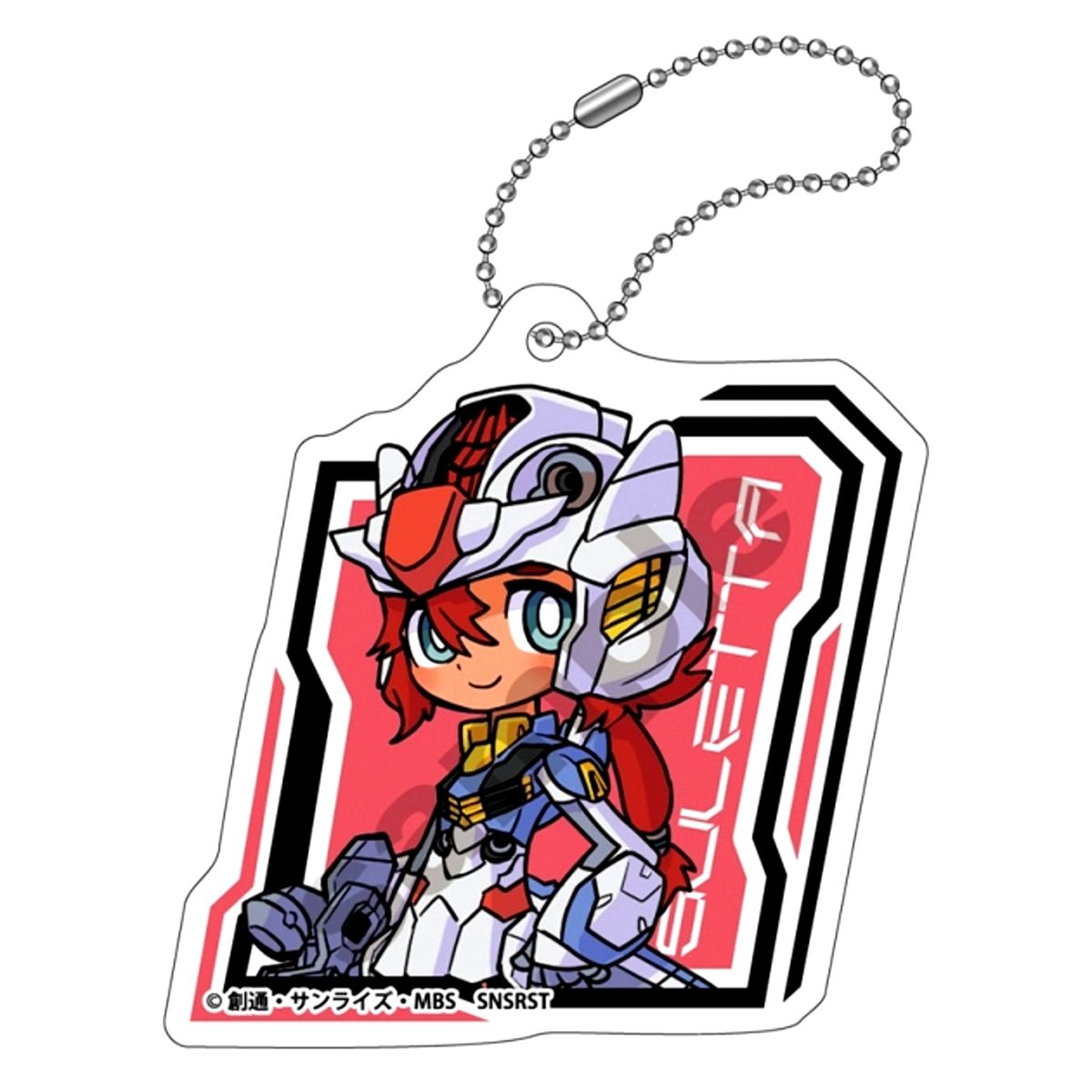 Mobile Suit Gundam: The Witch from Mercury Mechagurumi Acrylic Keychain Suletta Mercury Goods - Keychain Resale [NEW]