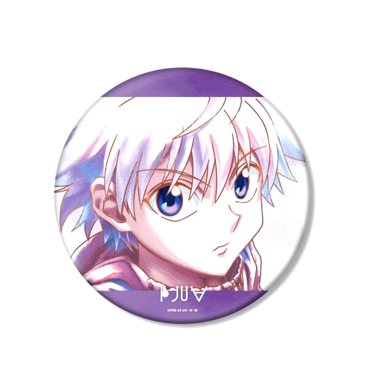 HUNTERxHUNTER Killua Ani-Art aqua label BIG Button Goods - Badge Resale [NEW]
