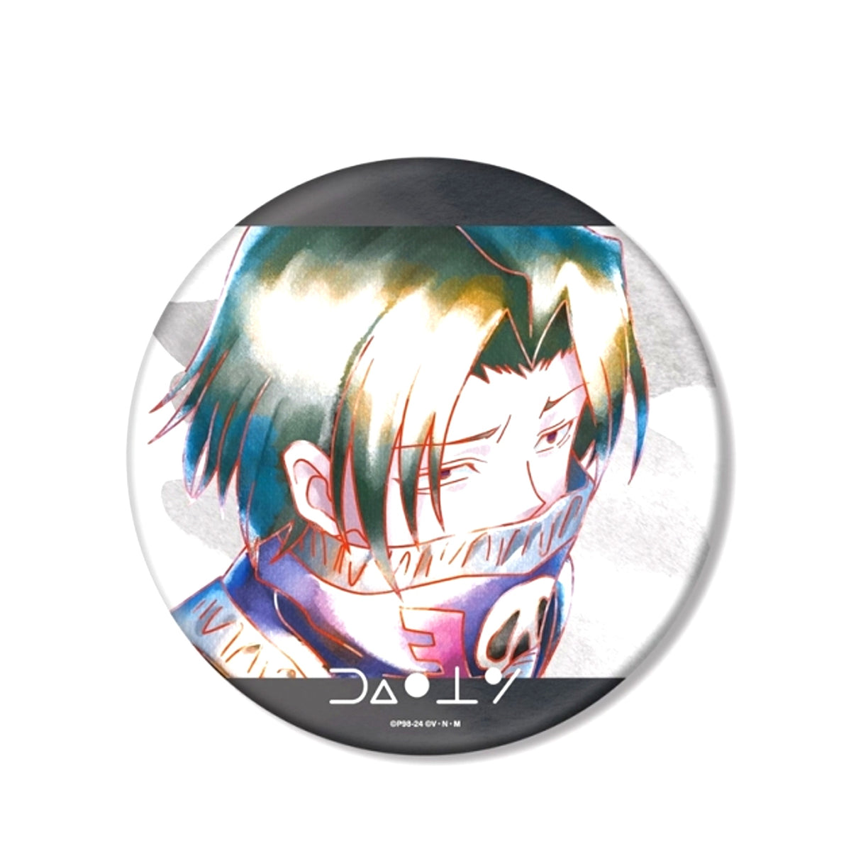 HUNTERxHUNTER Feitan Ani-Art aqua label BIG Button Goods - Badge Resale [NEW]