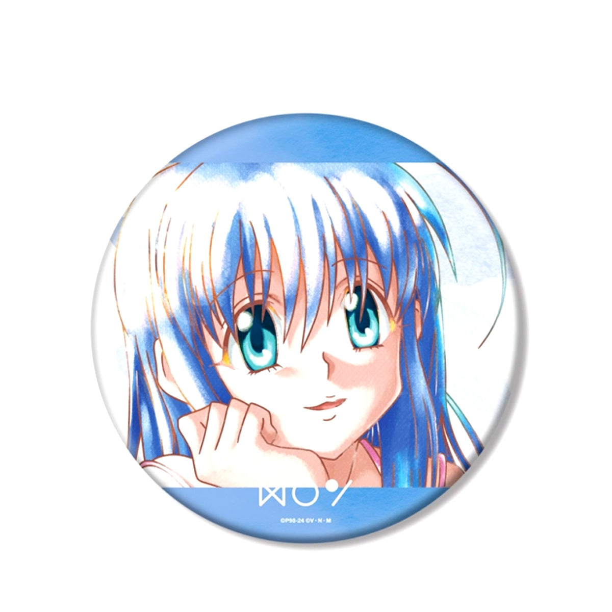 HUNTERxHUNTER Neon Ani-Art aqua label BIG Button Goods - Badge Resale [NEW]