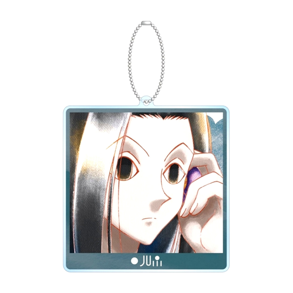 HUNTERxHUNTER Illumi Ani-Art aqua label BIG Acrylic Keychain Goods - Keychain Resale [NEW]