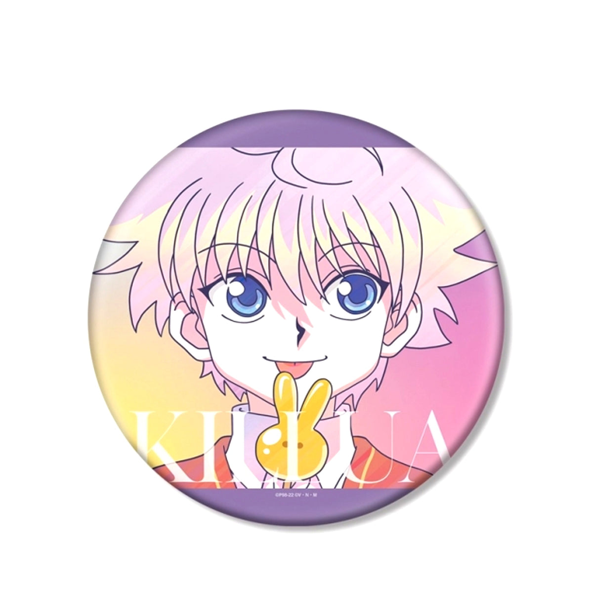 HUNTERxHUNTER Killua Ani-Art clear label BIG Button Goods - Badge Resale [NEW]
