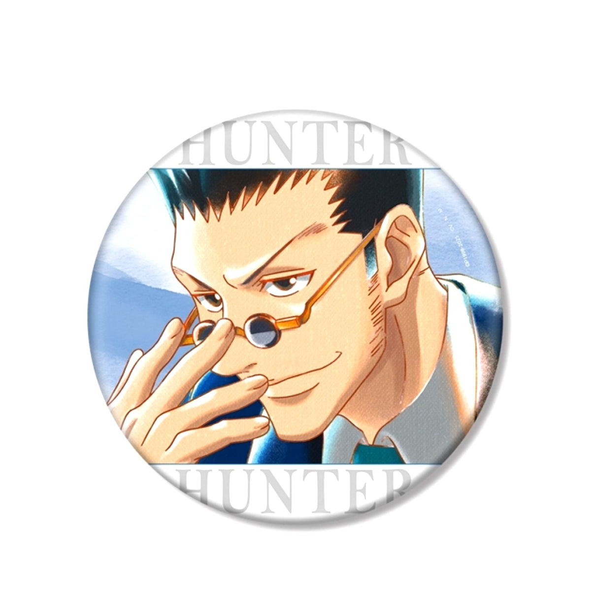 HUNTERxHUNTER Leorio Ani-Art aqua label Part 2 B IG Button Goods - Badge Resale [NEW]