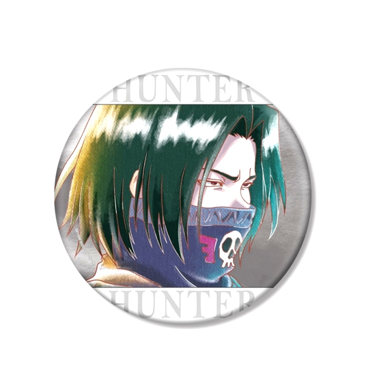 HUNTERxHUNTER Feitan Ani-Art aqua label Part 2 B IG Button Goods - Badge Resale [NEW]