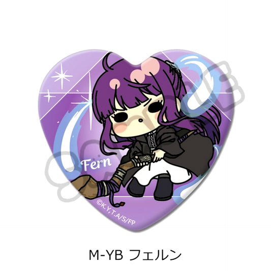 TV Anime Frieren: Beyond Journey's End Part 3 Heart Shaped Button M-YB (Fern) Goods - Badge [NEW]