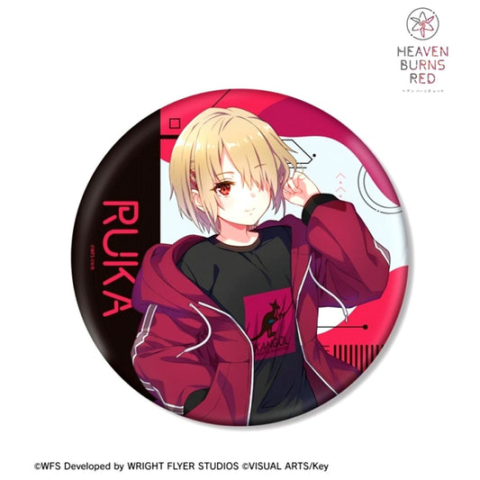 Heaven Burns Red KANGOL(R) Collaboration Newly Drawn Ruka Kayamori BIG Button Goods - Badge Resale [NEW]