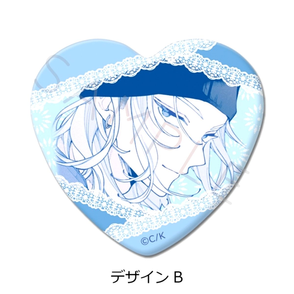 Koiseyo Mayakashi Tenshi-domo Heart Shaped Button Design B Goods - Badge Resale [NEW]