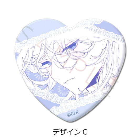 Koiseyo Mayakashi Tenshi-domo Heart Shaped Button Design C Goods - Badge Resale [NEW]