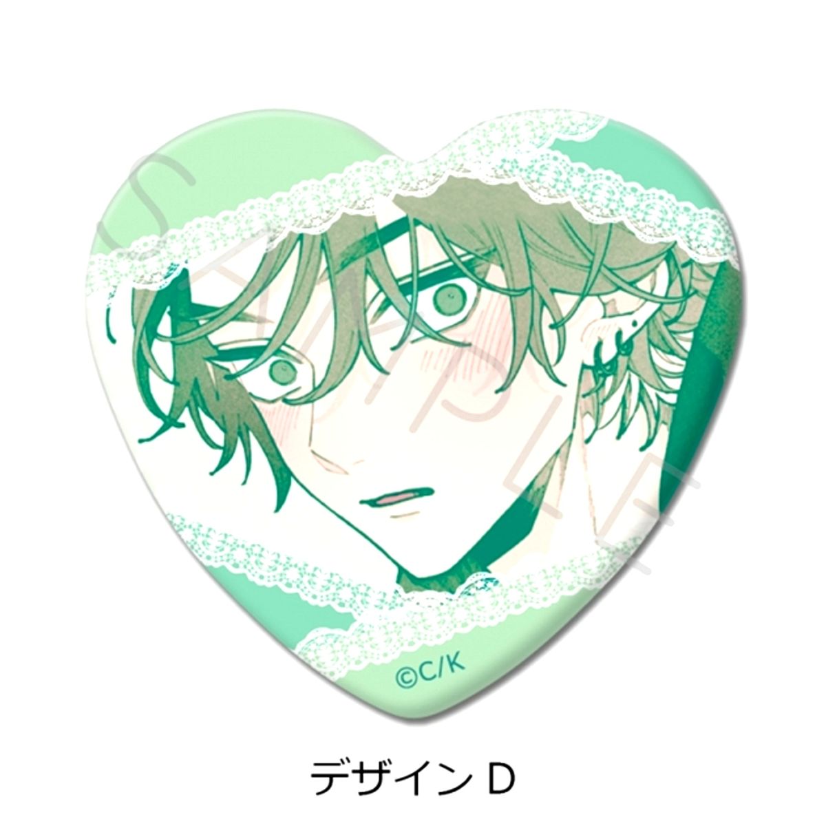 Koiseyo Mayakashi Tenshi-domo Heart Shaped Button Design D Goods - Badge Resale [NEW]