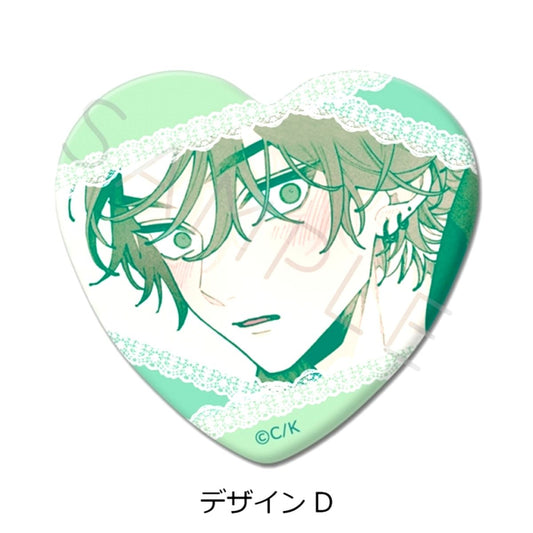 Koiseyo Mayakashi Tenshi-domo Heart Shaped Button Design D Goods - Badge Resale [NEW]