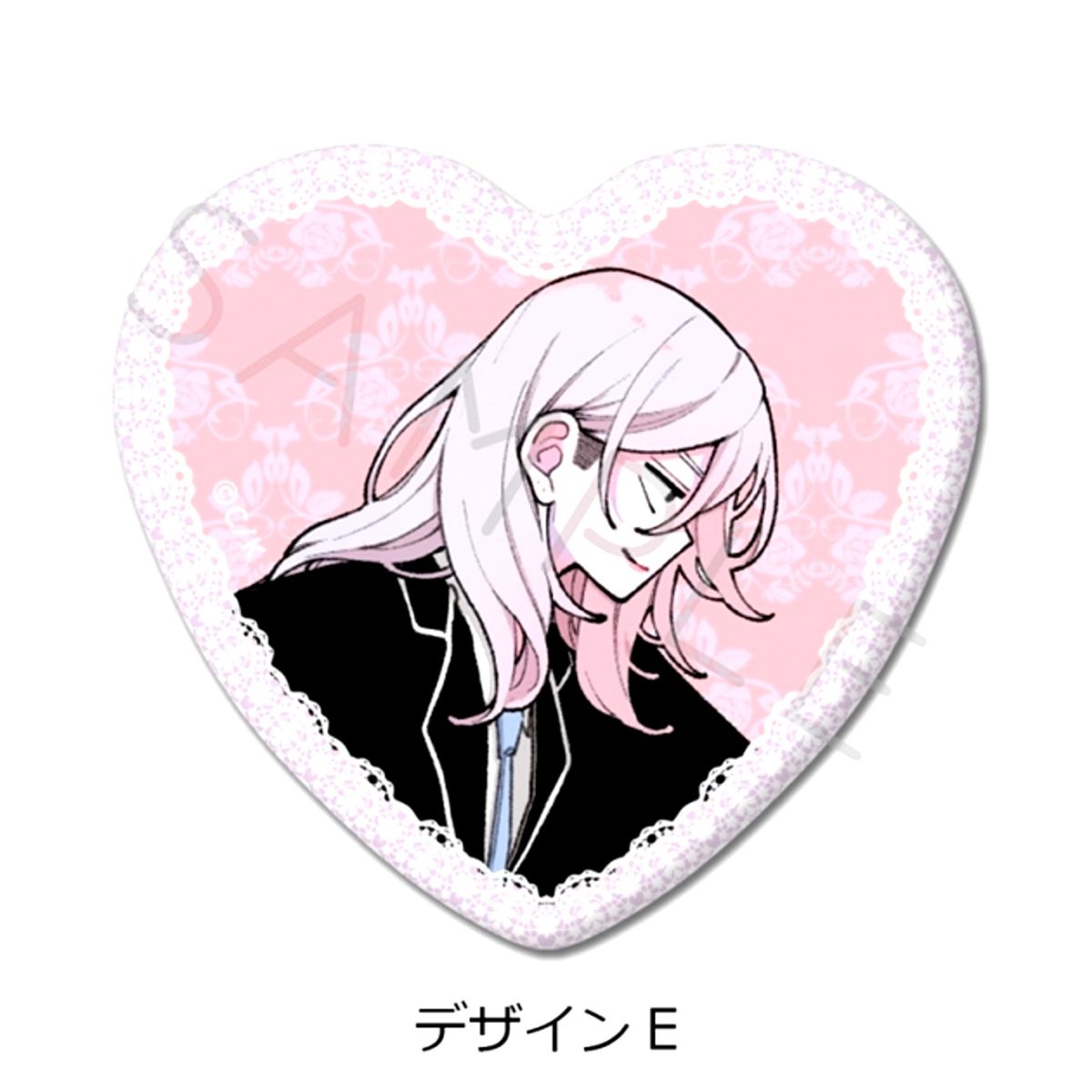 Koiseyo Mayakashi Tenshi-domo Heart Shaped Button Design E Goods - Badge Resale [NEW]