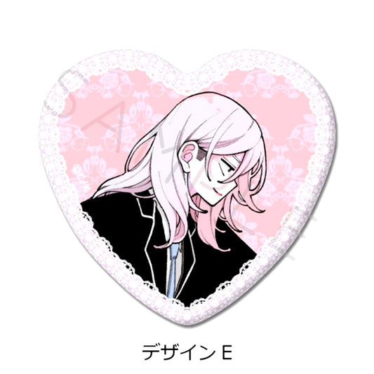 Koiseyo Mayakashi Tenshi-domo Heart Shaped Button Design E Goods - Badge Resale [NEW]