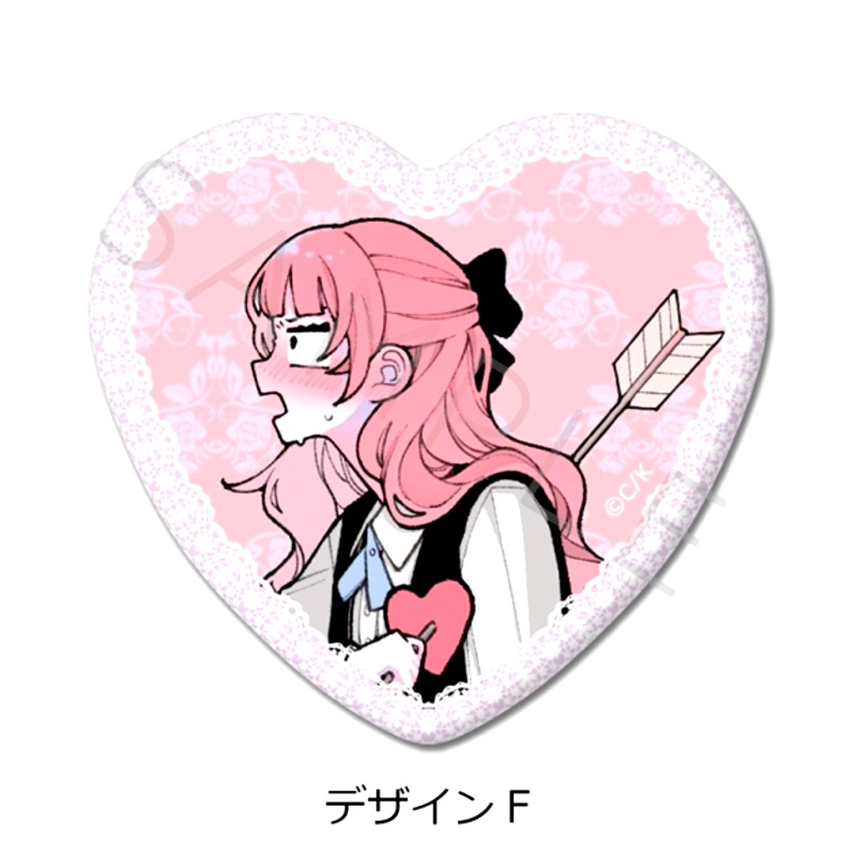 Koiseyo Mayakashi Tenshi-domo Heart Shaped Button Design F Goods - Badge Resale [NEW]